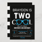 Zwei Coole Einladung zum 2. Geburtstag (Vorne/Hinten)