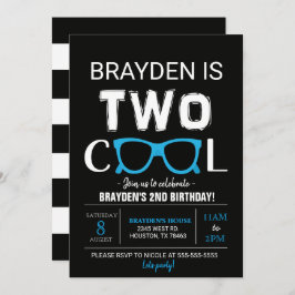 Zwei Coole Einladung zum 2. Geburtstag