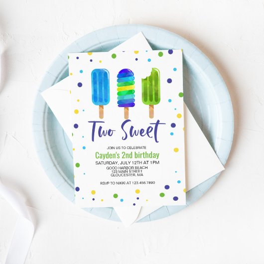 Zwei Coole Einladung zum 2. Geburtstag