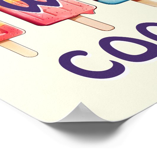 Zwei Coole farbige Popsiva Poster (Ecke)