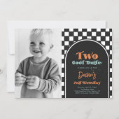 Zwei Coole Foto-Einladung Einladung (Vorderseite)