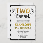 Zwei coole Geburtstagsfeierlichkeiten Einladung (Vorderseite)