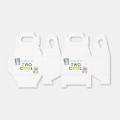 Zwei Coole Geburtstagspartys - Gefälligkeitsboxen Geschenkschachtel (Ungefaltet)