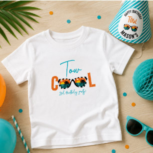 Zwei Coole Junge 2. Geburtstag Party Baby T-shirt