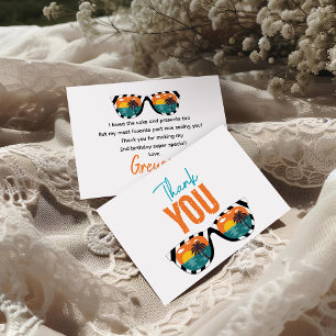 Zwei Coole Junge 2. Geburtstag Party Dankeskarte