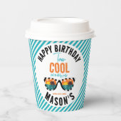 Zwei Coole Junge 2. Geburtstag Party Pappbecher (Vorderseite)