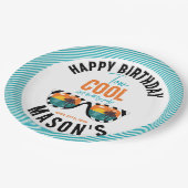 Zwei Coole Junge 2. Geburtstag Party Pappteller (Schrägansicht)