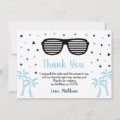 Zwei Coole junge Sommer Geburtstag Danke (Vorderseite)