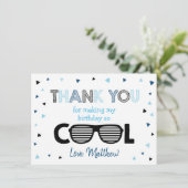 Zwei Coole junge Sommer Geburtstag Danke (Stehend Vorderseite)