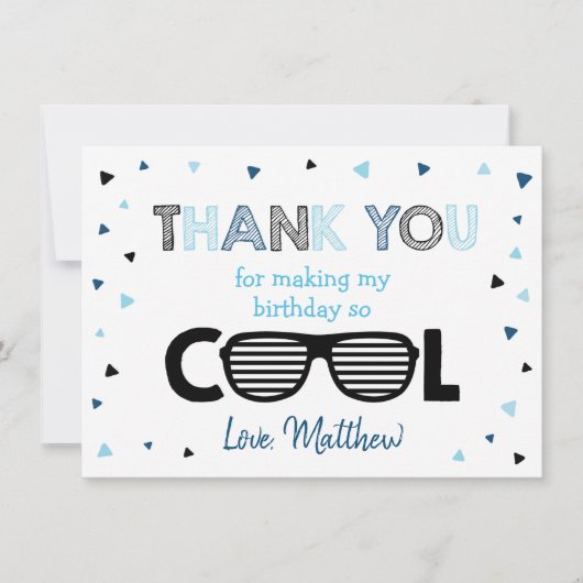 Zwei Coole junge Sommer Geburtstag Danke (Vorderseite)