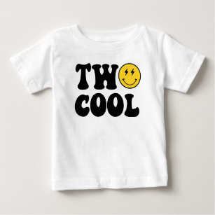 Zwei Coole Junge zweite Geburtstagsparty Baby T-shirt