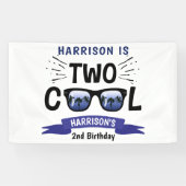 Zwei Coole Jungen 2. Geburtstag Banner (Horizontal)