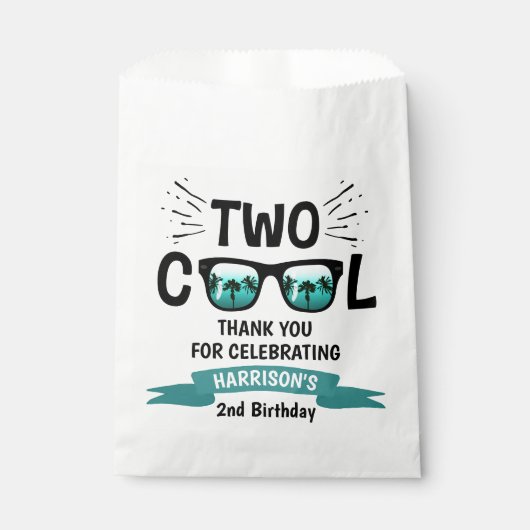 Zwei Coole Jungen 2. Geburtstag Geschenktütchen (Vorderseite)