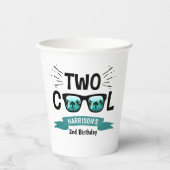 Zwei Coole Jungen 2. Geburtstag Pappbecher (Vorderseite)