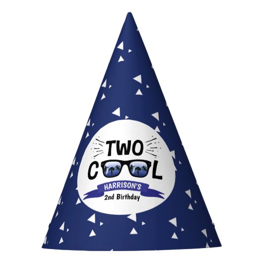 Zwei Coole Jungen 2. Geburtstag Partyhütchen (Vorderseite)