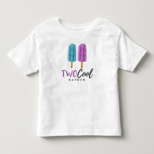 ZWEI COOLE KIDS 2. Geburtstag Sommer Eis-Pop-Party Kleinkind T-shirt