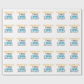 Zwei Coole kundenspezifische 2. Geburtstagswrappin Geschenkpapier (Flach)