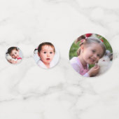 Zwei Coole Mädchen 2. Geburtstag Party Foto Konfetti (Rückseiten)