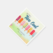 Zwei Coole Niedliche Populationen zum zweiten Gebu Serviette (Ecke)