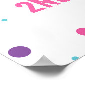 Zwei Coole Rainbow Ice Pop Poster (Ecke)