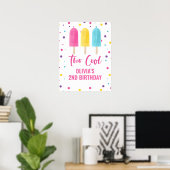Zwei Coole Rainbow Ice Pop Poster (Heimbüro)