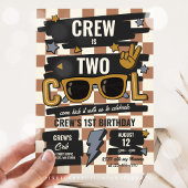 Zwei Coole Retro-Scheckglas-Sonnenbrille am 2. Geb Einladung