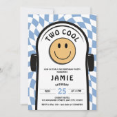 Zwei Coole Retro-Skateboards zum zweiten Mal zum G Einladung (Vorderseite)