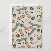 Zwei Coole Skateboard zum Geburtstag Einladung (Rückseite)