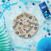 Zwei Coole Skateboard zum Geburtstag Pappteller (Party)