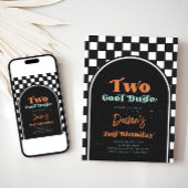 Zwei Coole Skateboarding-Einladung zum Geburtstag Einladung