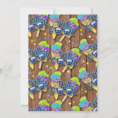 Zwei Coole Sommerwochen 2. Geburtstag Einladung (Rückseite)