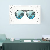 Zwei Coole Sonnenbrille Confetti Boy Birthday Bann Banner (Messeveranstaltung)