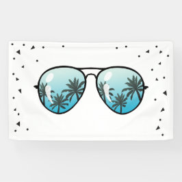 Zwei Coole Sonnenbrille Confetti Boy Birthday Bann Banner