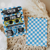 Zwei Coole Sonnenbrillen 2. Geburtstag Party Einladung