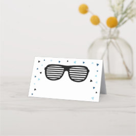 Zwei Coole Sonnenbrillen Junge Geburtstag Platzkarte