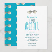 Zwei Coole zweite Einladung zum Geburtstag (Vorne/Hinten)