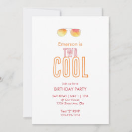 Zwei Coole zweite Einladung zum Geburtstag