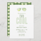 Zwei Coole zweite Einladung zum Geburtstag (Vorne/Hinten)