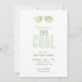 Zwei Coole zweite Einladung zum Geburtstag