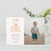 Zwei Coole zweite Einladung zum Geburtstag (Stehend Vorderseite)