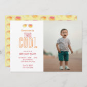 Zwei Coole zweite Einladung zum Geburtstag (Vorne/Hinten)