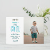 Zwei Coole zweite Einladung zum Geburtstag (Stehend Vorderseite)