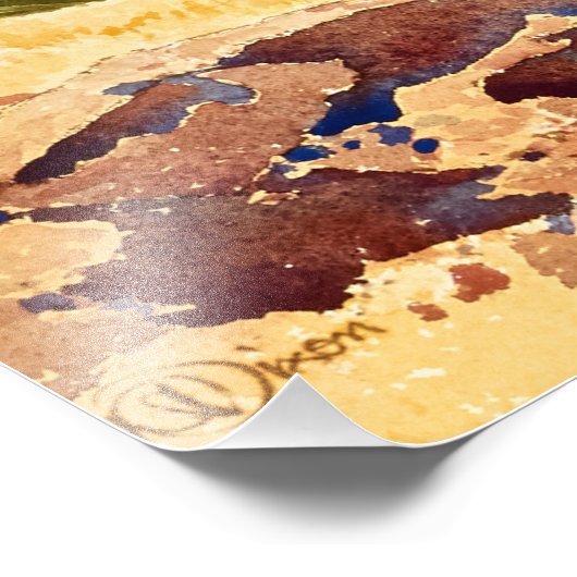 Zwei Cowboys zu Pferden von Maynard Dixon Fotodruck (Ecke)