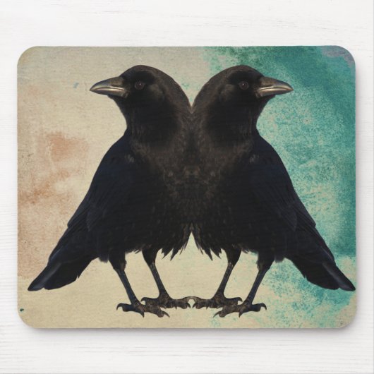 Zwei Crows Art Mousepad (Vorne)