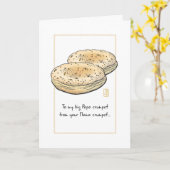 Zwei Crumpets "To my big Papa" Karte (Gelbe Blume)