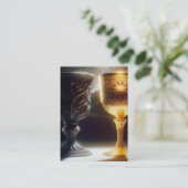 Zwei Cups | 1 Korinther 10:21-23 KJV Card Box Visitenkarte (Stehend Vorderseite)