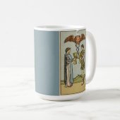 Zwei Cups Tarot Art Coffee Cup Kaffeetasse (VorderseiteRechts)
