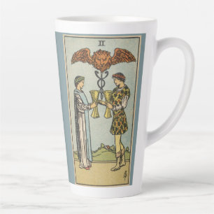 Zwei Cups Tarot Art Latte Cup Milchtasse