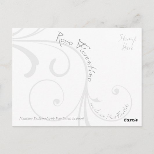 Zwei Curly-Haarbügel-Postkarte Postkarte (Rückseite)