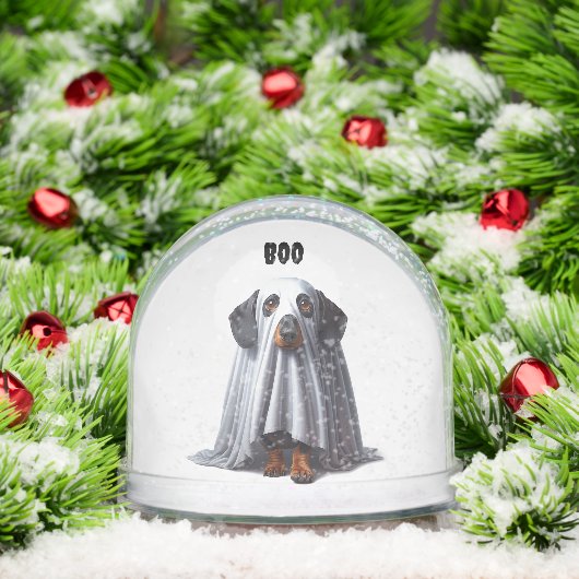Zwei Dackeln Ghost Snow Globe Schneekugeln (Weihnachten)
